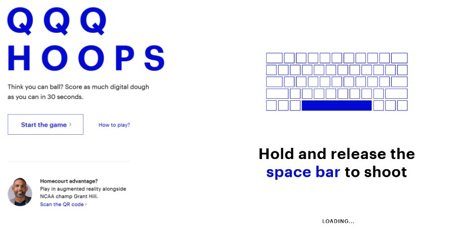 QQQ Hoops interactive basketball game